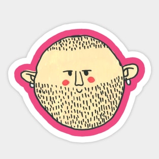 Bearded Fellow Sticker